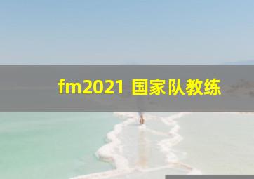 fm2021 国家队教练